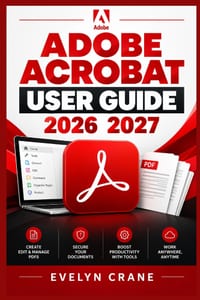 Adobe Acrobat User Guide 2026 2027: Master PDFs with Editing, OCR, E-Signing, Forms, Redaction, AI Assistant, and Document Management cover