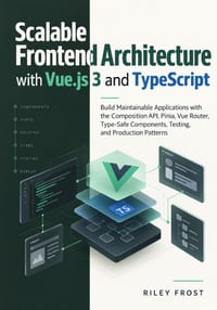 Scalable Frontend Architecture with Vue.js 3 and TypeScript: Build Maintainable Applications with the Composition API, Pinia, Vue Router, Type-Safe Co cover