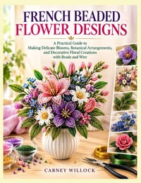 French Beaded Flower Designs: A Practical Guide to Making Delicate Blooms, Botanical Arrangements, Decorative Floral Creations with Beads and Wire cover