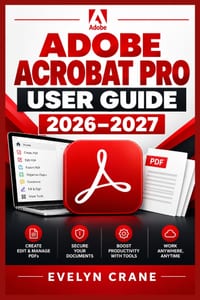 Adobe Acrobat Pro User Guide 2026-2027: Master PDF Editing, E-Signatures, Forms, Security, Accessibility, OCR, Conversion, Collaboration, and Document cover