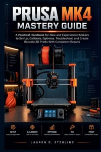 Prusa MK4 Mastery Guide: A Practical Handbook for New and Experienced Makers to Set Up, Calibrate, Optimize, Troubleshoot, and Create Reliable 3D Prin cover