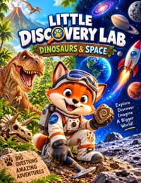 Little Discovery Lab: DINOSAURS & SPACE: A Big Adventure Through Prehistoric Giants & the Wonders of the Universe cover