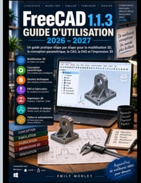 FreeCAD 1.1.3 GUIDE DE L'UTILISATEUR 2026-2027: Un guide pratique étape par étape Modélisation 3D, conception paramétrique, CAO, FAO et impression 3D cover
