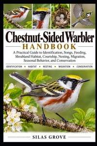 Chestnut-Sided Warbler Handbook: A Practical Guide to Identification, Songs, Feeding, Shrubland Habitat, Courtship, Nesting, Migration, Seasonal Behav cover
