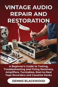 Vintage Audio Repair and Restoration: A Beginner's Guide to Testing, Troubleshooting and Fixing Receivers, Amplifiers, Turntables, Reel-to-Reel Tape R cover