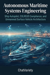 Autonomous Maritime Systems Engineering: Ship Autopilot, COLREGS Compliance, and Unmanned Surface Vehicle Architecture cover