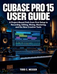 Cubase Pro 15 User Guide: A Project-Based Path from First Setup to Recording, Editing, Mixing, Mastering, and the New Creative Tools cover
