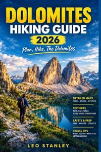 Dolomites Hiking Guide: Plan Your Perfect Dolomites Journey: Trails, Maps, Gear & Local Insights for All Levels cover