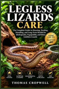 Legless Lizards Care: The Complete Guide to Housing, Feeding, Handling, and Long-Term Health for Sheltopusiks, Pygopodids, and Other Limbless Lizards cover