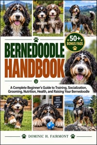 Bernedoodle Handbook: A Complete Beginner's Guide to Training, Socialization, Grooming, Nutrition, Health, and Raising Your Bernedoodle cover