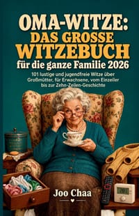 Oma-Witze: Das große Witzebuch für die ganze Familie 2026: 101 lustige und jugendfreie Witze über Großmütter, für Erwachsene, vom Einzeiler bis zur Ze cover