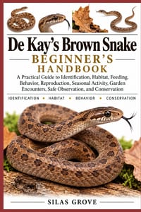 De Kay's Brown Snake Beginner's Handbook: A Practical Guide to Identification, Habitat, Feeding, Behavior, Reproduction, Seasonal Activity, Garden Enc cover