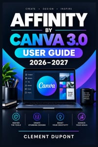 Affinity by Canva 3.0 User Guide 2026-2027: Guide pratique en français pour maîtriser la création vectorielle, la retouche photo, la mise en page et l cover