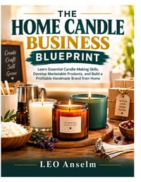 The Home Candle Business Blueprint: Learn Essential Candle-Making Skills, Develop Marketable Products, and Build a Profitable Handmade Brand from Home cover