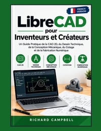 LibreCAD pour Inventeurs et Créateurs: Un Guide Pratique de la CAO 2D, du Dessin Technique, de la Conception Mécanique, du Cotage et de la Fabrication cover