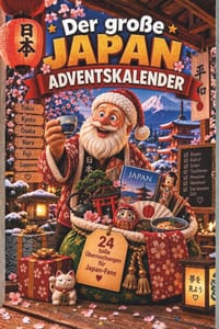 Der große Japan-Adventskalender: Buch-Adventskalender zum Lesen und Knobeln als Geschenk für Japan-Fans cover