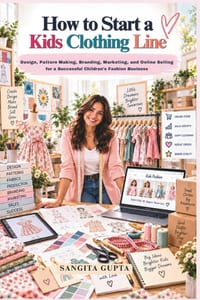 How to Start a Kids Clothing Line: Design, Pattern Making, Branding, Marketing, and Online Selling for a Successful Children's Fashion Business cover