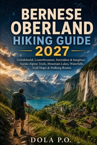 Bernese Oberland Hiking Guide 2027: Grindelwald, Lauterbrunnen, Interlaken & Jungfrau: Scenic Alpine Trails, Mountain Lakes, Waterfalls, Trail Maps & cover