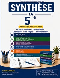 COLLECTION SYNTHÈSE la 5e: Tout l'essentiel de la 5e dans 132 fiches claires, visuelles et corrigées. cover