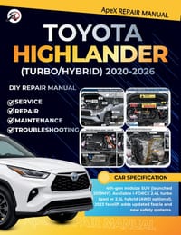 TOYOTA HIGHLANDER (Gas/Hybrid) 2020-2026: DIY Made Simple: Master Your 4th-Gen Highlander SUV Cut Costs Avoid Breakdowns Diagnose Common Issues & Main cover