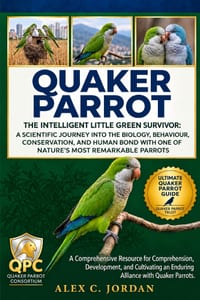 Quaker Parrot: The Intelligent Little Green Survivor: A Scientific Journey Into the Biology, Behaviour, Conservation, and Human Bond with One of Natur cover