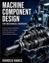 Machine Component Design for Mechanical Engineers: A Visual, Step-by-Step Guide to Load Paths, Stress, Fatigue, Failure Prevention, and Reliable Machi cover