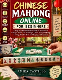 Chinese Mahjong Online For Beginners: A Step-by-Step Illustrated Guide to Traditional 4-Player Rules, Tile Meanings, Chow, Pung and Kong, Scoring, Bot cover
