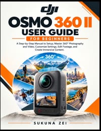 Dji Osmo 360 II User Guide for Beginners: A Step-by-Step Manual to Setup, Master 360° Photography and Video, Customize Settings, Edit Footage, and Cre cover