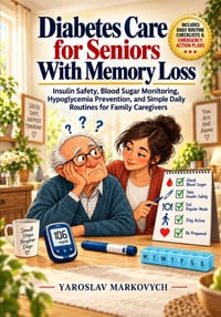 Diabetes Care for Seniors With Memory Loss: Insulin Safety, Blood Sugar Monitoring, Hypoglycemia Prevention, and Simple Daily Routines for Family Care cover