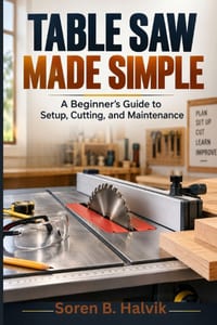 Table Saw Made Simple: A Beginner's Guide to Setup, Cutting, and Maintenance cover