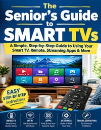 The Senior's Guide to Smart TVs: A Simple, Step-by-Step Guide to Using Your Smart TV, Remote, Streaming Apps & More cover