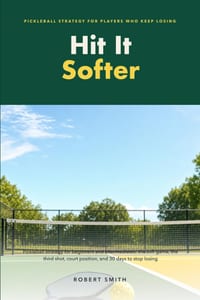 Hit It Softer: Pickleball strategy for beginners and intermediates: the soft game, the third shot, court position, and 30 days to stop losing cover