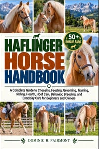 Haflinger Horse Handbook: A Complete Guide to Choosing, Feeding, Grooming, Training, Riding, Health, Hoof Care, Behavior, Breeding, and Everyday Care cover