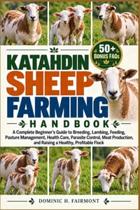 Katahdin Sheep Farming Handbook: A Complete Beginner's Guide to Breeding, Lambing, Feeding, Pasture Management, Health Care, Parasite Control, Meat Pr cover