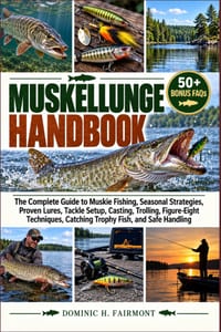Muskellunge Handbook: The Complete Guide to Muskie Fishing, Seasonal Strategies, Proven Lures, Tackle Setup, Casting, Trolling, Figure-Eight Technique cover