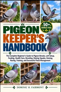 Pigeon Keeper's Handbook: The Complete Beginner's Guide to Pigeon Breeds, Loft Setup, Feeding, Health Care, Breeding, Raising Squabs, Homing, Racing, cover