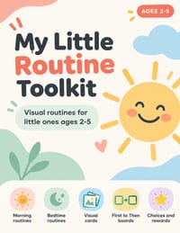 My Little Routine Toolkit: Visual Routines For Little Ones Ages 2-5 cover