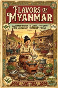 Flavors of Myanmar A Journey Through the Cuisine, Food Traditions, and Culinary Heritage of Myanmar cover