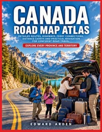 Canada Road Map Atlas: Provincial, Territorial and Regional Roads, Northern Highways, Winter Routes, Ferry Connections and Remote-Access Roads cover