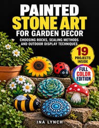 Painted Stone Art for Garden Decor: Choosing Rocks, Sealing Methods and Outdoor Display Techniques cover
