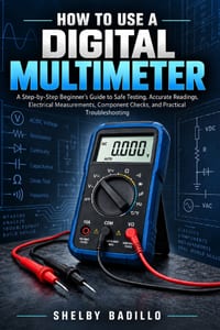 How to Use a Digital Multimeter: A Step-by-Step Beginner's Guide to Safe Testing, Accurate Readings, Electrical Measurements, Component Checks, and Pr cover