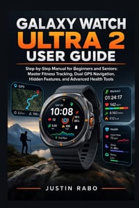 Galaxy Watch Ultra 2 User Guide: Step-by-Step Manual for Beginners and Seniors: Master Fitness Tracking, Dual GPS Navigation, Hidden Features, and Adv cover