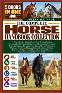 The Complete Horse Handbook Collection - 5 Books in 1: A Comprehensive Guide to Horse Care, Housing, Feeding, Grooming, Health, Training, Behavior, an cover