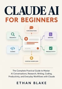 Claude AI for Beginners: The Complete Practical Guide to Master AI Conversations, Research, Writing, Coding, Productivity, and Everyday Workflows with cover