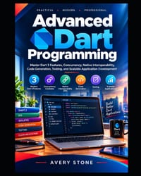 Advanced Dart Programming: Master Dart 3, Concurrency, Native Interoperability, Code Generation, Testing, and Scalable Application Development cover