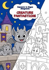 Imparare le lingue disegnando Creature fantastiche cover