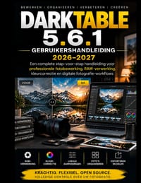 Darktable 5.6.1 Gebruikershandleiding 2026-2027: Een complete stapsgewijze handleiding voor professionele fotobewerking, RAW-verwerking, kleurcorrecti cover