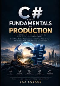 C# from Fundamentals to Production: A Hands-On Guide to .NET 10, Object-Oriented Programming, LINQ, Async/Await, ASP.NET Core, Entity Framework Core, cover