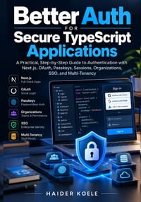 Better Auth for Secure TypeScript Applications: A Practical, Step-by-Step Guide to Authentication with Next.js, OAuth, Passkeys, Sessions, Organizatio cover