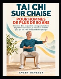 Tai CHI Sur Chaise Pour Hommes de Plus de 50 ANS: Exercices doux en position assise pour améliorer l'équilibre, la souplesse, la force et la mobilité, cover